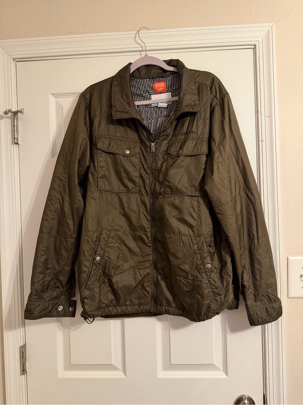 Columbia Olive Green Lightweight Utility Jacket